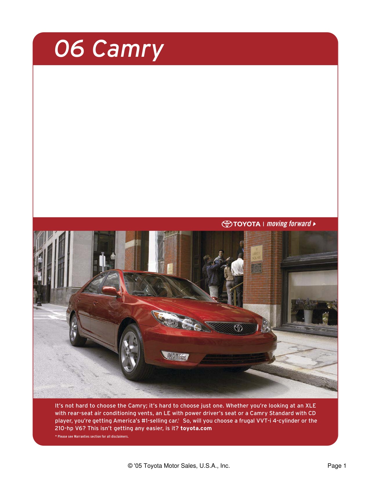 2006 Toyota Camry Brochure